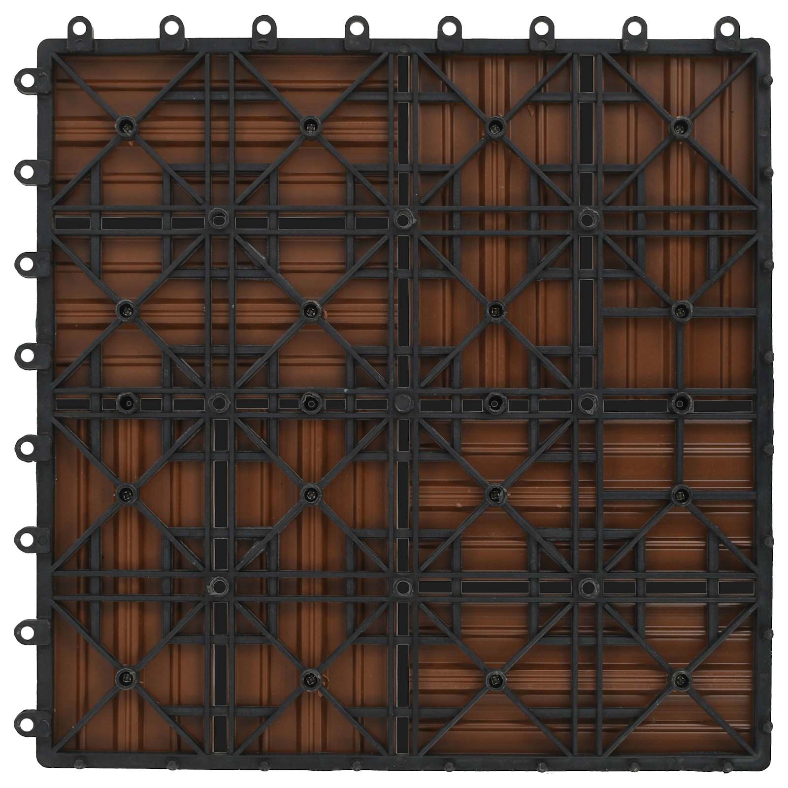 Laudat 22 pcs Ruskea 30 x 30 cm WPC - Image 3