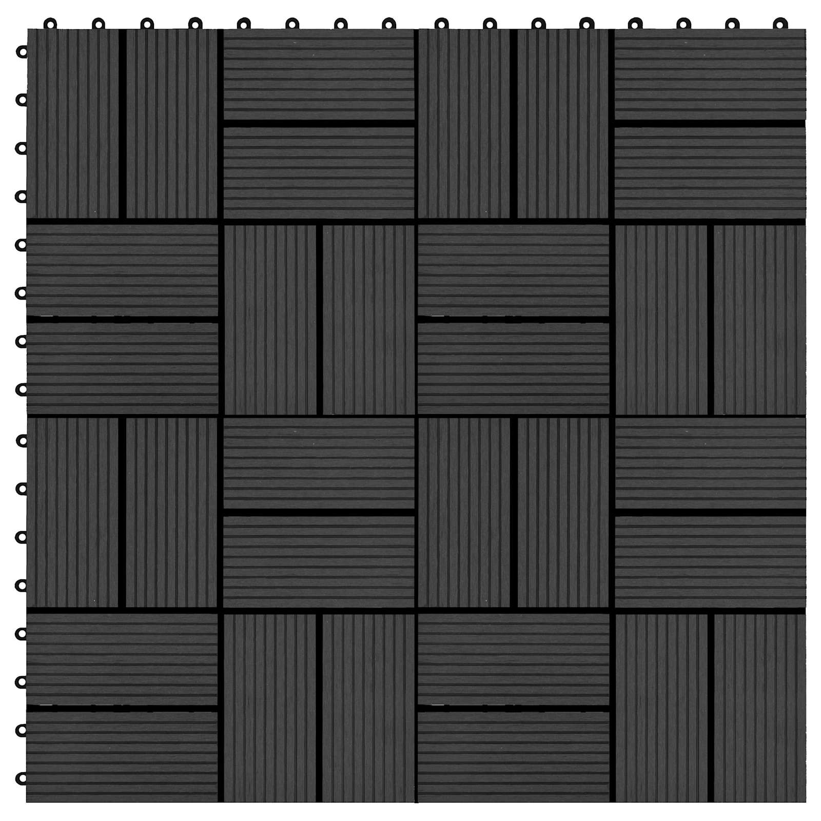 Laudat 22 pcs Musta 30 x 30 cm WPC - Image 5