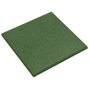 vidaXL Kukkumise kaitse plaadid 12 tk Roheline 50 x 50 cm Kumm