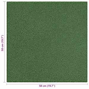 Dlaždice pro ochranu před pádem 12 pcs Zelená 50 x 50 cm Guma - obrázek 6