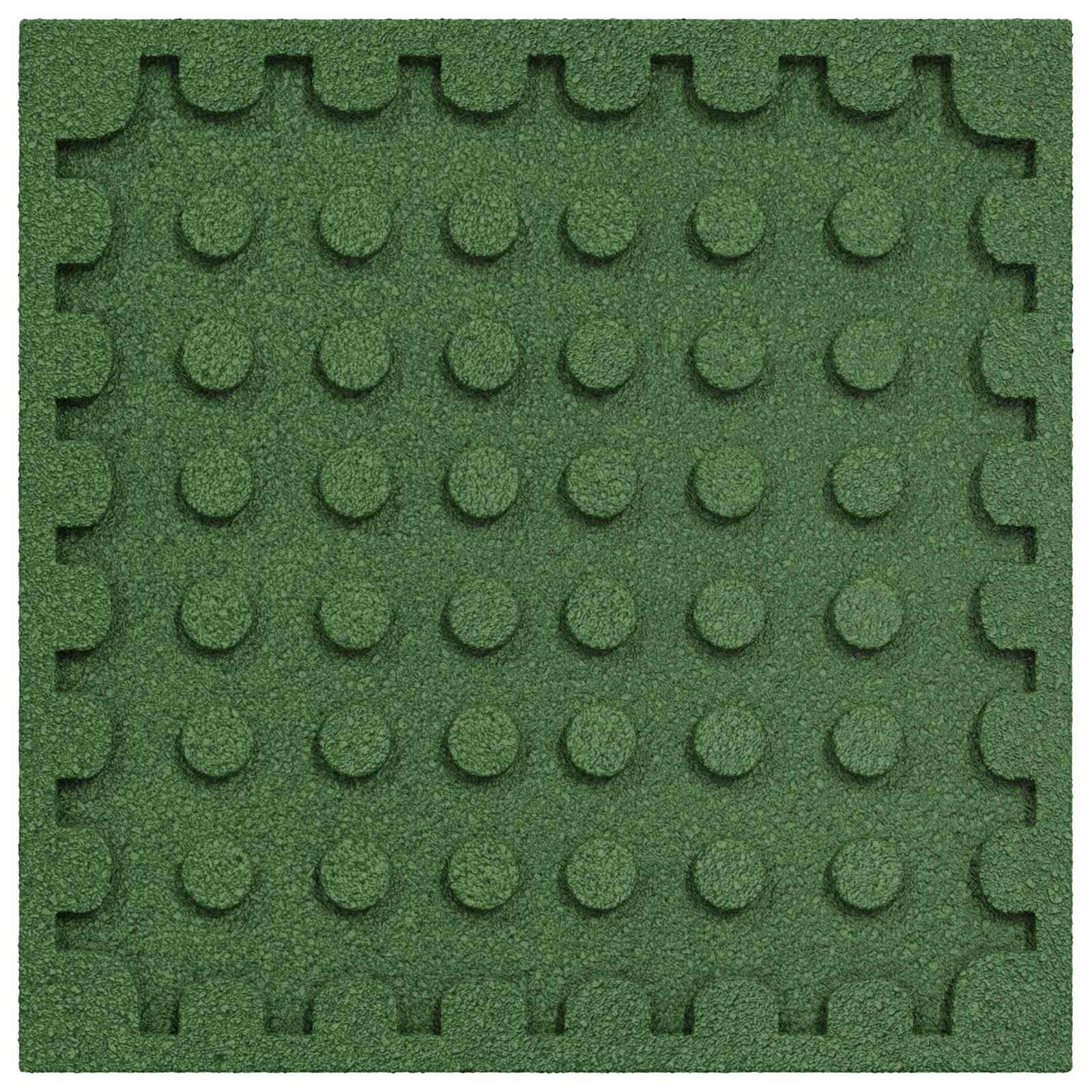 Valbescherming Tegels 24 pcs Groen 50 x 50 cm Rubber image 3
