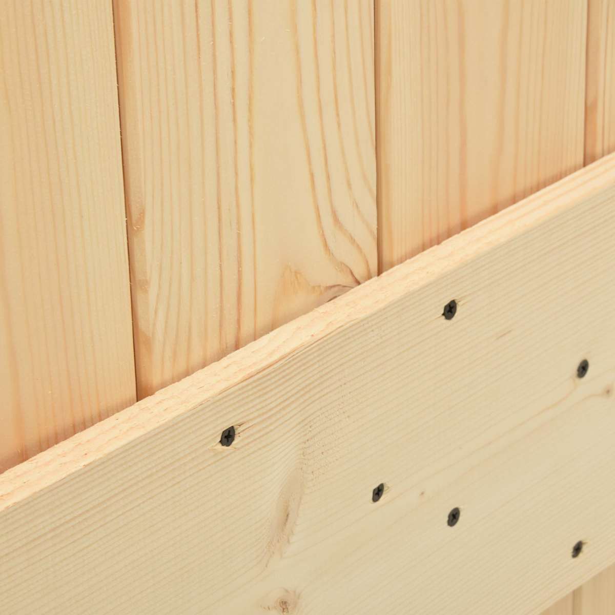 Skydedør 90 x 210 cm Massivt fyrretræ - Billede 7
