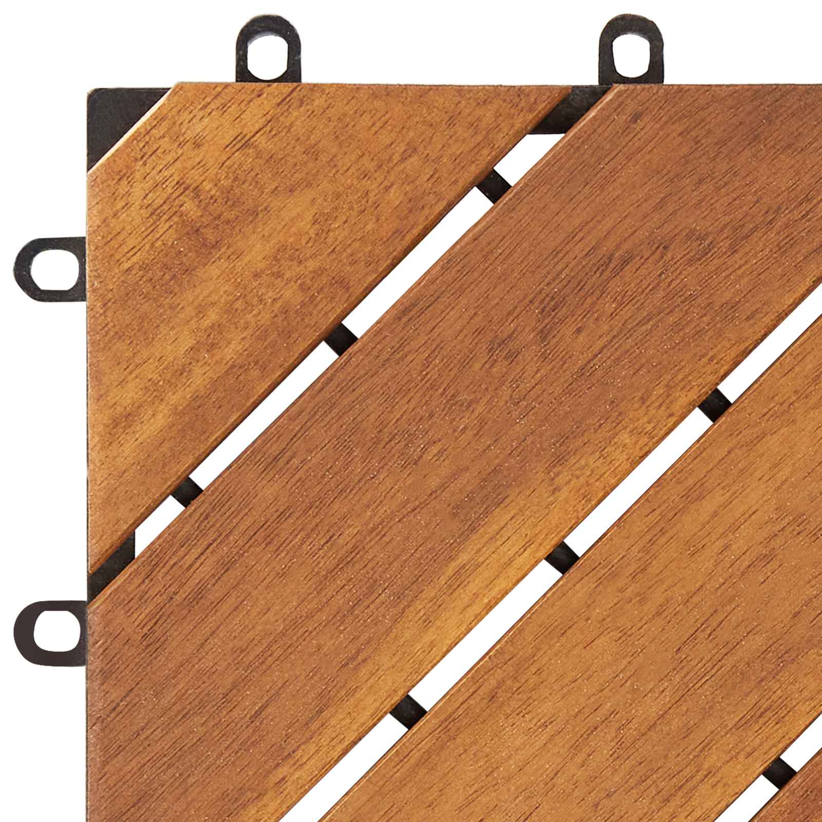 Laudat 20 pcs Ruskea 30 x 30 cm Akasiapuu - Image 6