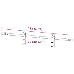 Posuvné dveře Přirozená a černá 70 x 210 cm - obrázek 12