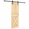 vidaXL Libisev uks 70 x 210 cm Tahke m&auml;nnipuit (t&ouml;&ouml;tlemata)