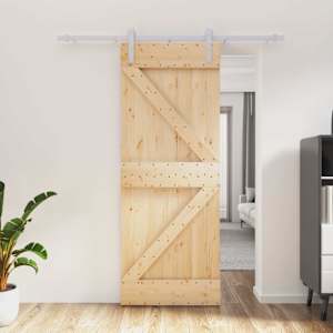 Posuvné dveře Přírodní a bílá 80 x 210 cm