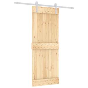 vidaXL Libisev uks 80 x 210 cm Tahke m&auml;nnipuit (t&ouml;&ouml;tlemata)