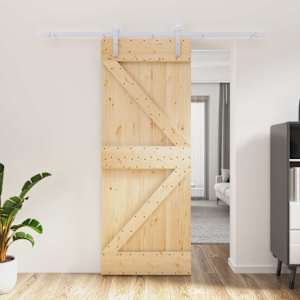 Posuvné dveře Přírodní a bílá 80 x 210 cm