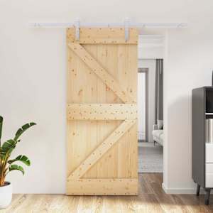 Posuvné dveře Přírodní a bílá 90 x 210 cm