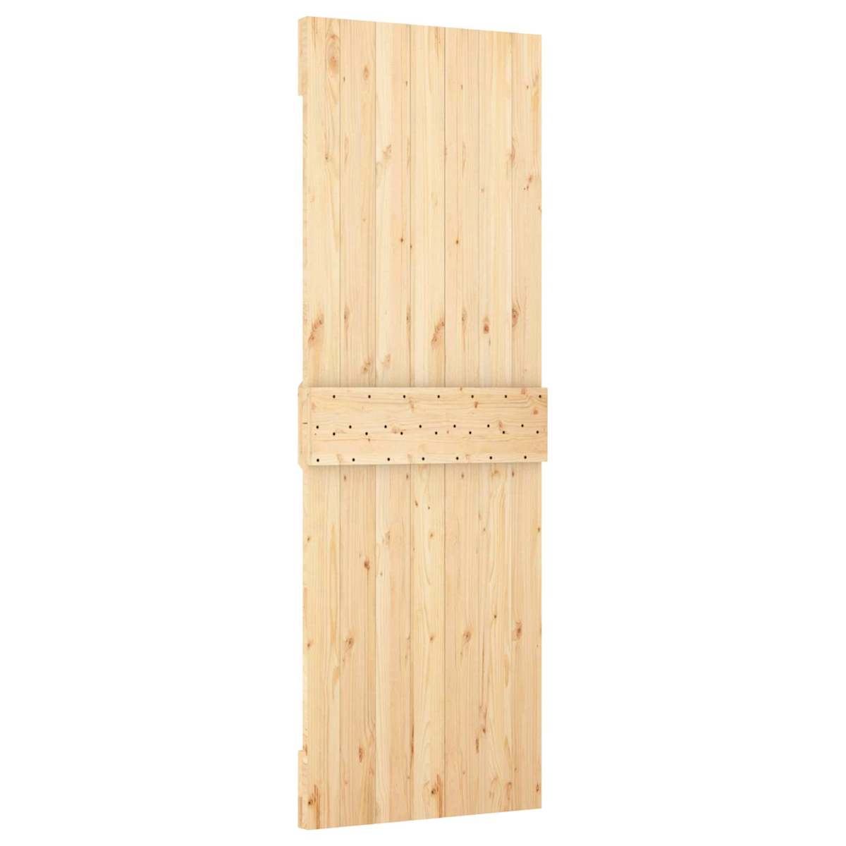 Skydedør 70 x 210 cm Massivt Fyrretræ (Ubehandlet) - Billede 5