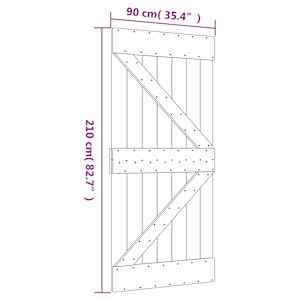 Posuvné dveře Přírodní a bílá 90 x 210 cm - obrázek 11