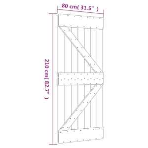 Posuvné dveře Přírodní a bílá 80 x 210 cm - obrázek 11