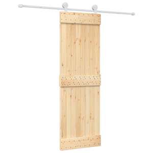 vidaXL Libisev uks 70 x 210 cm Tahke m&auml;nnipuit (t&ouml;&ouml;tlemata)
