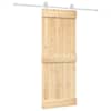 vidaXL Libisev uks 80 x 210 cm Tahke m&auml;nnipuit (t&ouml;&ouml;tlemata)
