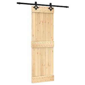vidaXL Libisev uks 70 x 210 cm Tahke m&auml;nnipuit (t&ouml;&ouml;tlemata)