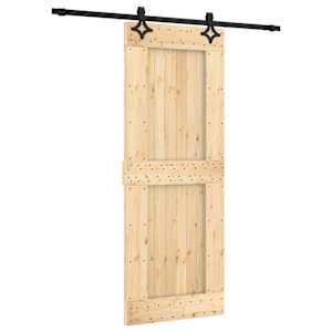 vidaXL Libisev uks 80 x 210 cm Tahke m&auml;nnipuit (t&ouml;&ouml;tlemata)