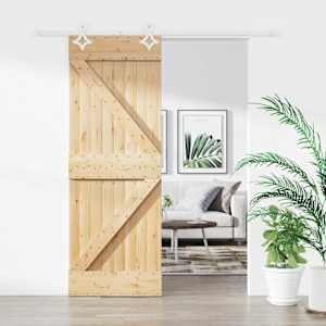 Posuvné dveře Přírodní a bílá 80 x 210 cm