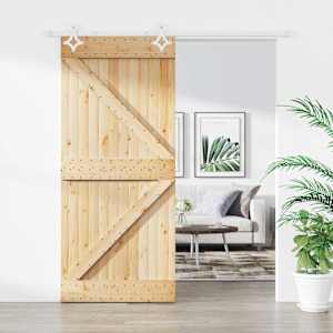 Posuvné dveře Přírodní a bílá 90 x 210 cm