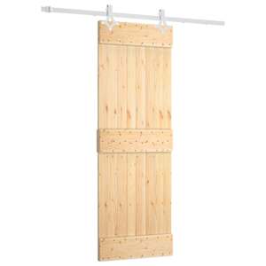 vidaXL Libisev uks 70 x 210 cm Tahke m&auml;nnipuit (t&ouml;&ouml;tlemata)