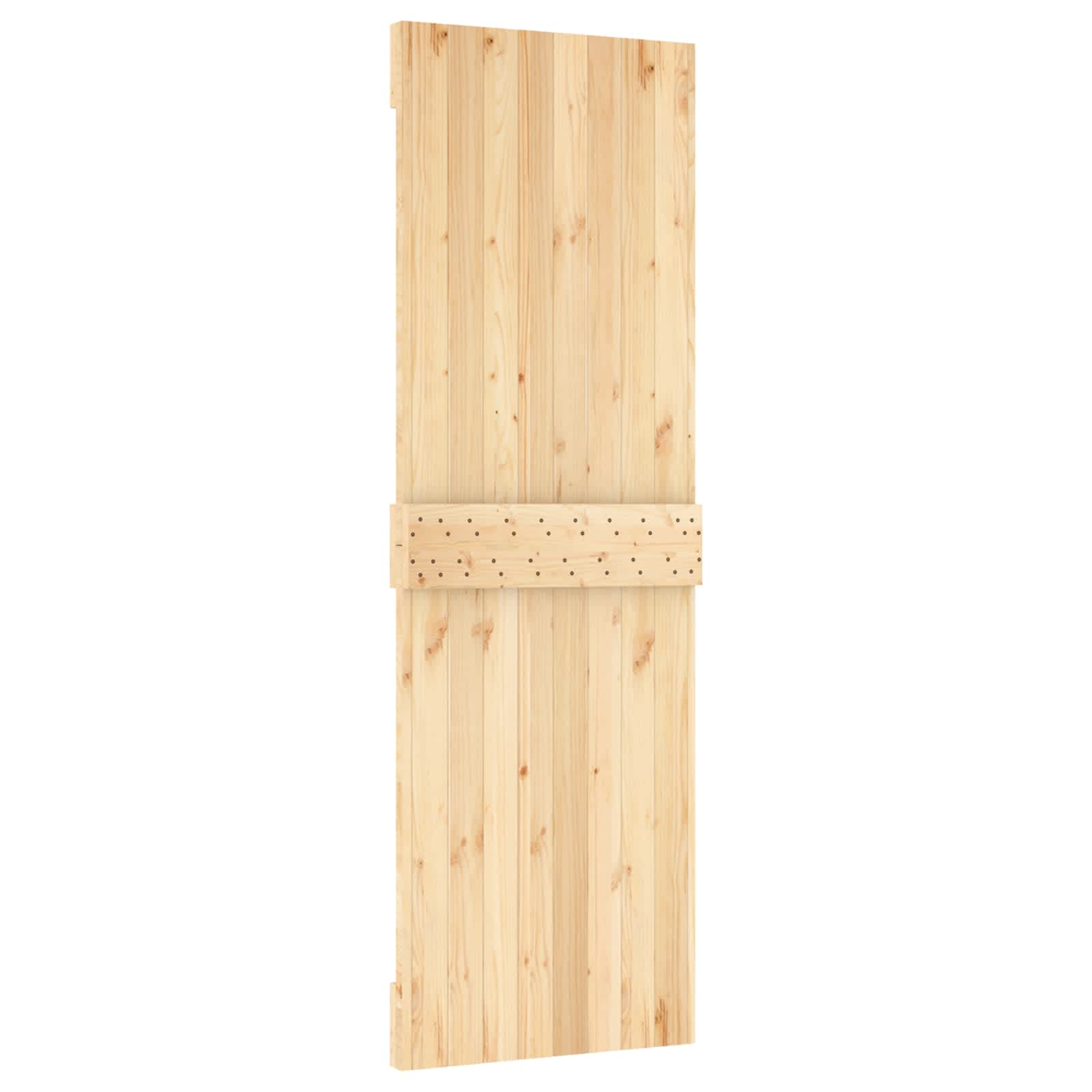 Schuifdeur Natuurlijk en Wit 70 x 210 cm Massief Grenenhout image 5