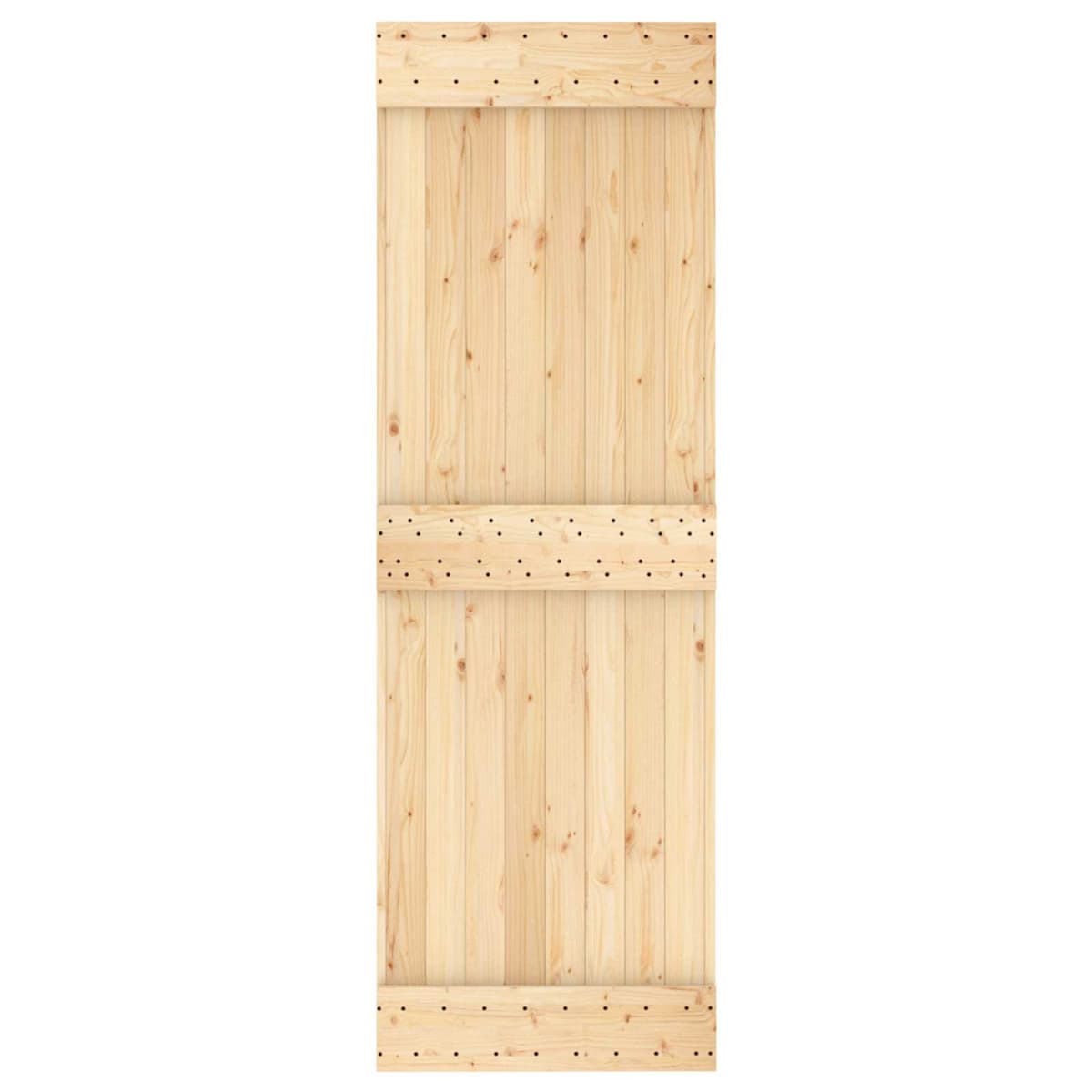 Skydedør 70 x 210 cm Massivt Fyrretræ (Ubehandlet) - Billede 4