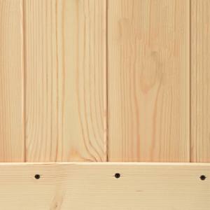 Posuvné dveře Přírodní a bílá 90 x 210 cm Masivní borové dřevo - obrázek 7