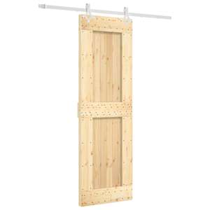 vidaXL Libisev uks 70 x 210 cm Tahke m&auml;nnipuit (t&ouml;&ouml;tlemata)