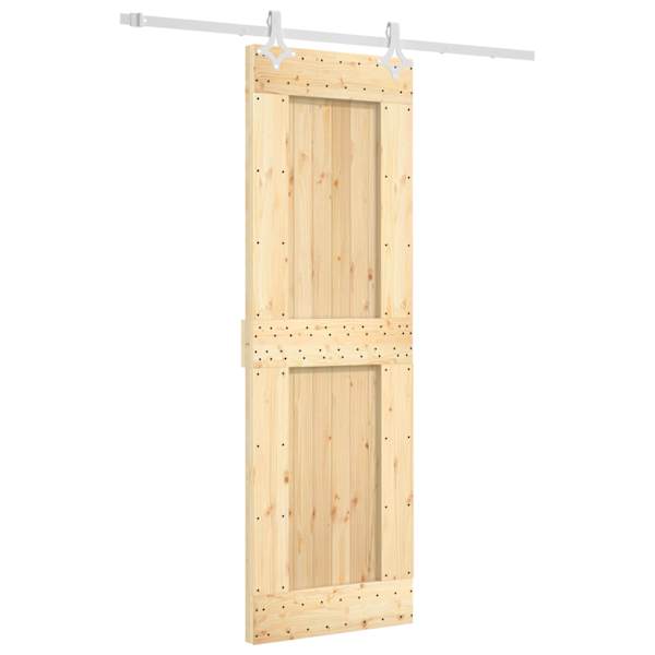 vidaXL Libisev uks 70 x 210 cm Tahke m&auml;nnipuit (t&ouml;&ouml;tlemata)