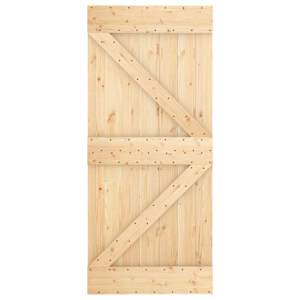 Posuvné dveře Přírodní a bílá 90 x 210 cm - obrázek 4