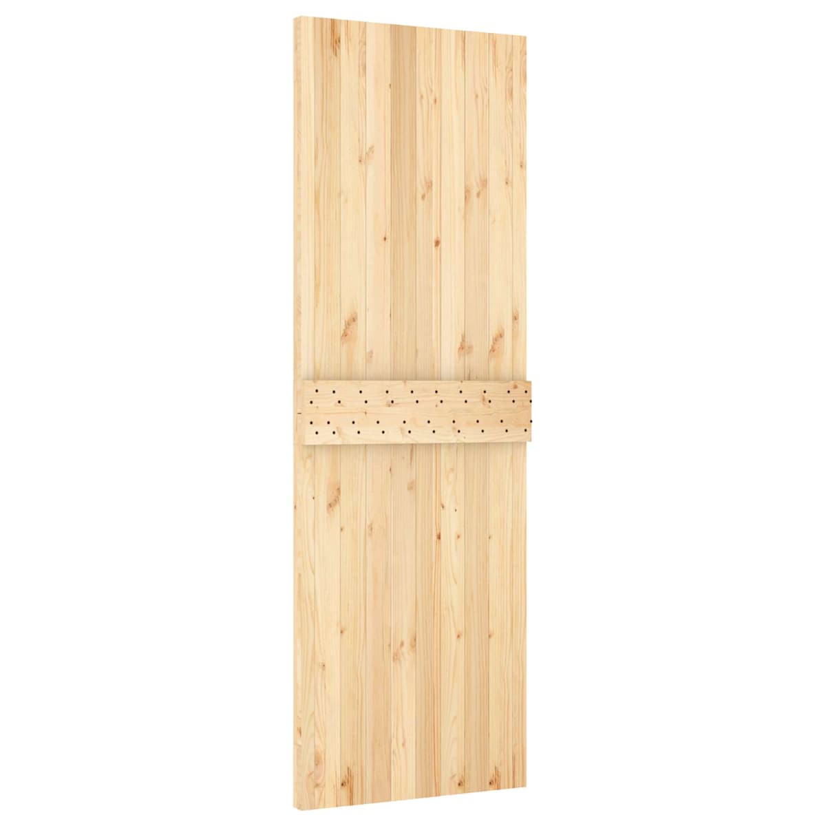 Skydedør 70 x 210 cm Massivt Fyrretræ (Ubehandlet) - Billede 5