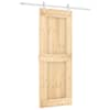 vidaXL Libisev uks 80 x 210 cm Tahke m&auml;nnipuit (t&ouml;&ouml;tlemata)