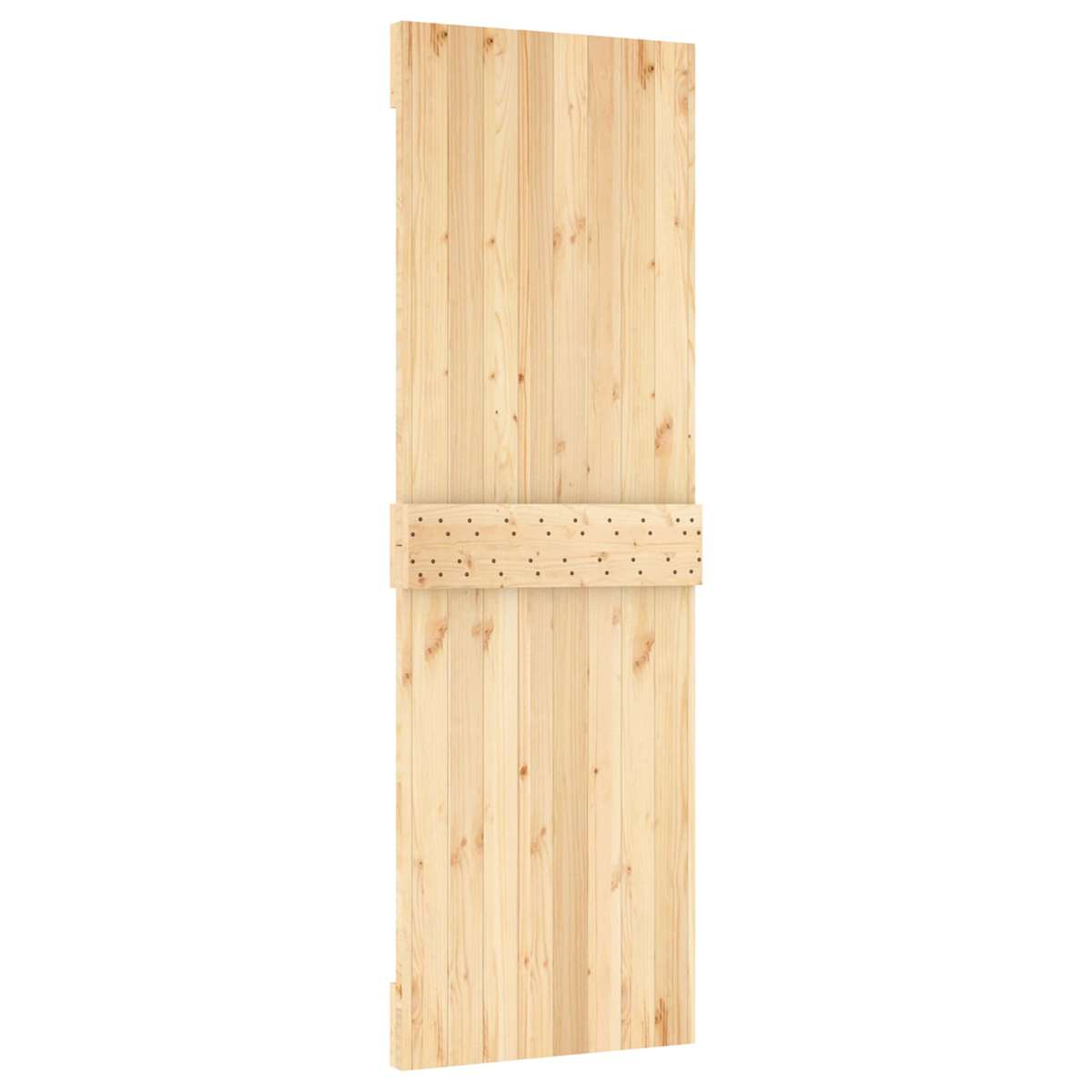 Skydedør 70 x 210 cm Massivt Fyrretræ (Ubehandlet) - Billede 5