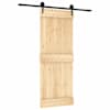 vidaXL Libisev uks 80 x 210 cm Tahke m&auml;nnipuit (t&ouml;&ouml;tlemata)