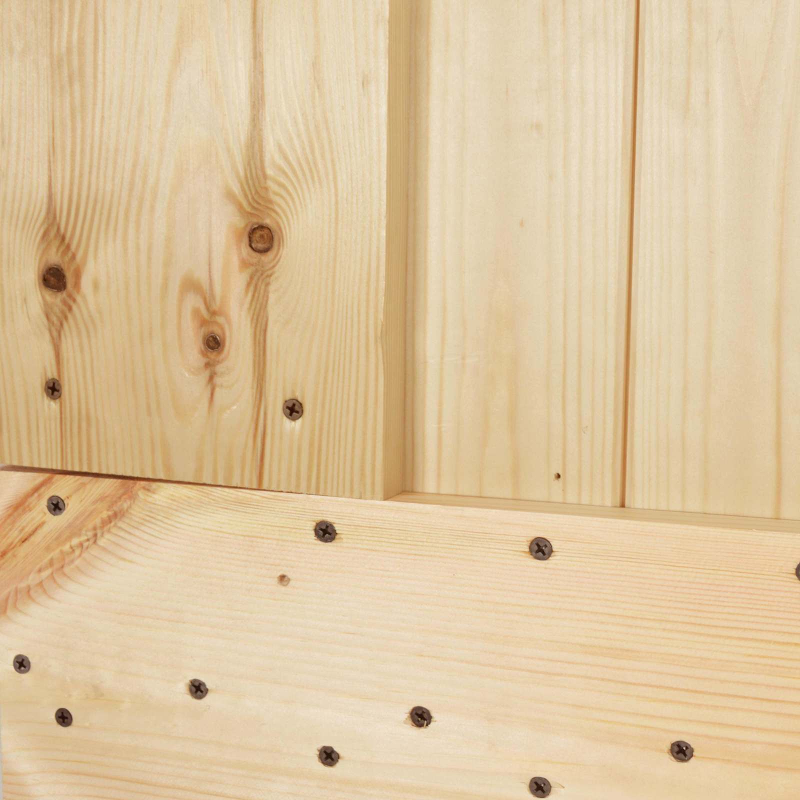 Schuifdeur Naturel en Zwart 90 x 210 cm Massief Grenenhout image 7