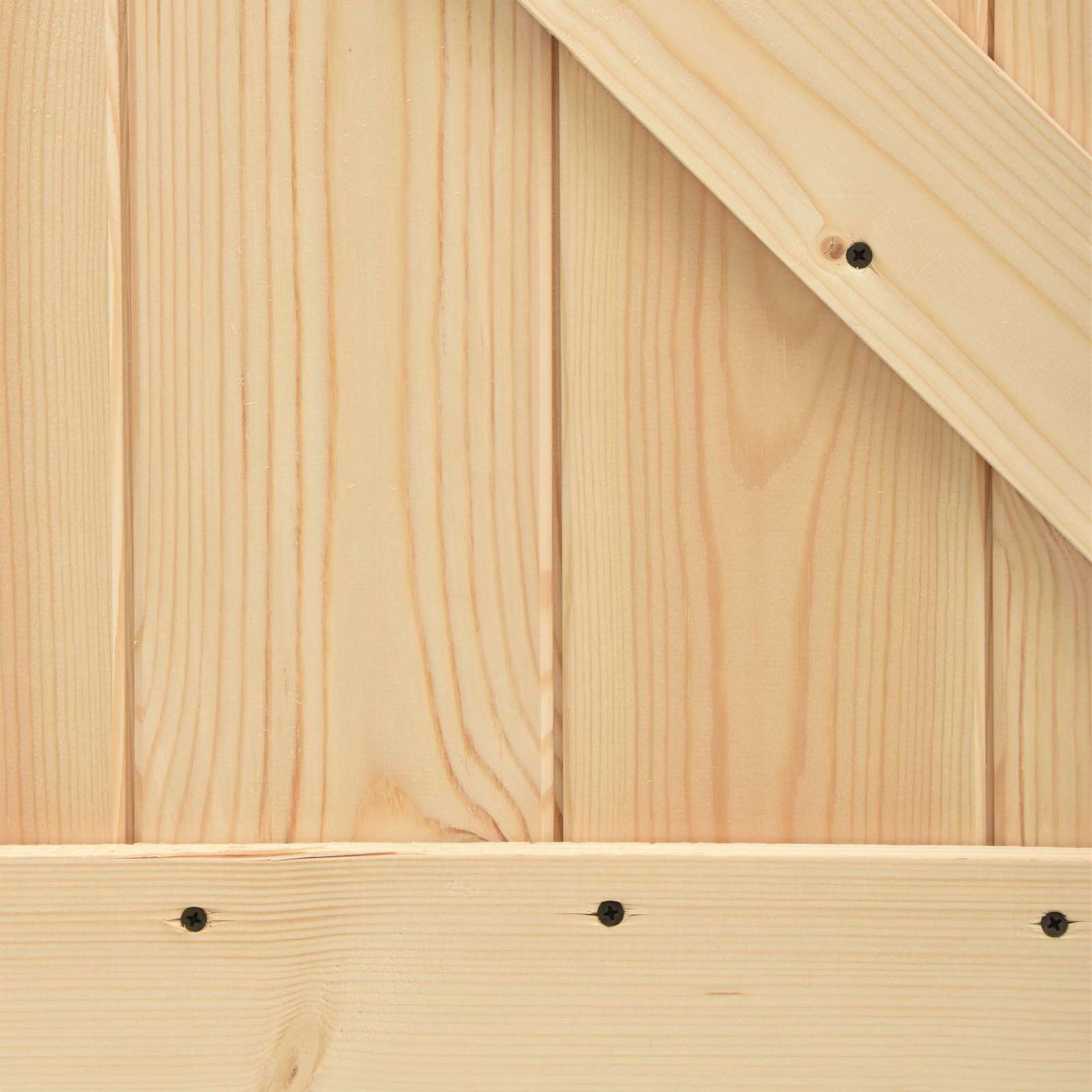 Schuifdeur Naturel en Zwart 85 x 210 cm Massief Grenenhout image 7