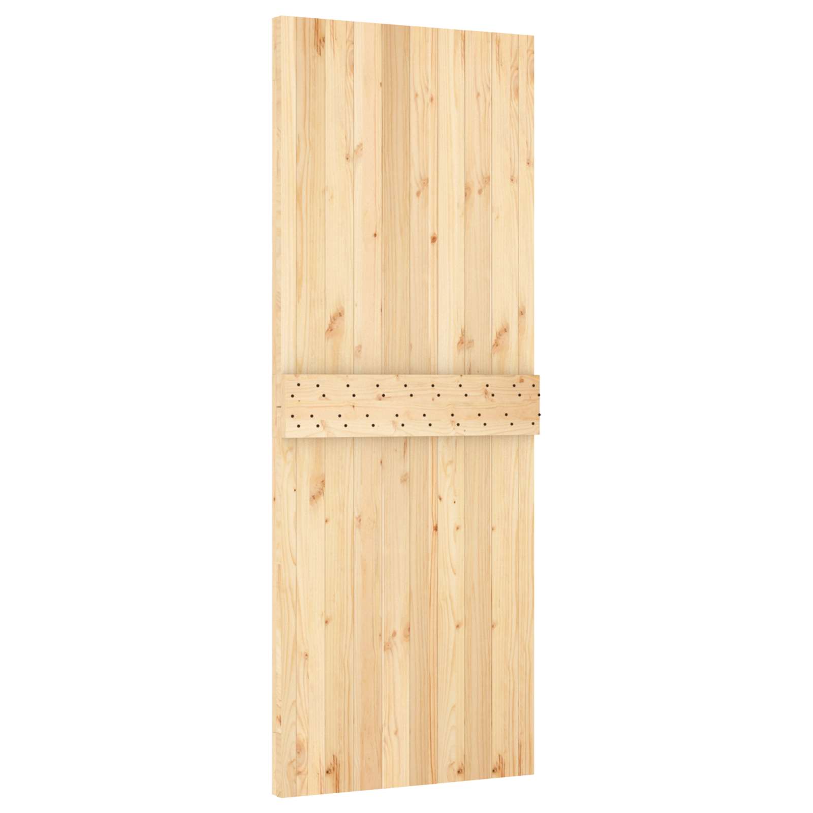 Schuifdeur Natuurlijk en Wit 80 x 210 cm Massief Grenenhout image 5