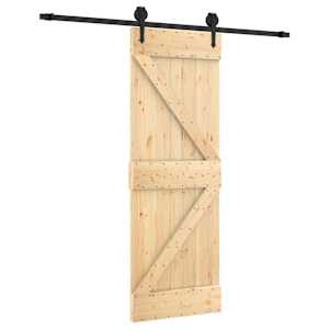 Posuvné dveře Přirozená a černá 70 x 210 cm - obrázek 2