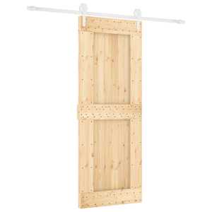 vidaXL Libisev uks 80 x 210 cm Tahke m&auml;nnipuit (t&ouml;&ouml;tlemata)