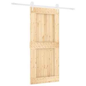 vidaXL Libisev uks 90 x 210 cm Tahke m&auml;nnipuit (t&ouml;&ouml;tlemata)