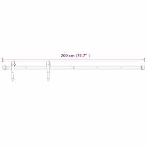 Posuvné dveře Přírodní a bílá 95 x 210 cm Masivní borové dřevo - obrázek 12