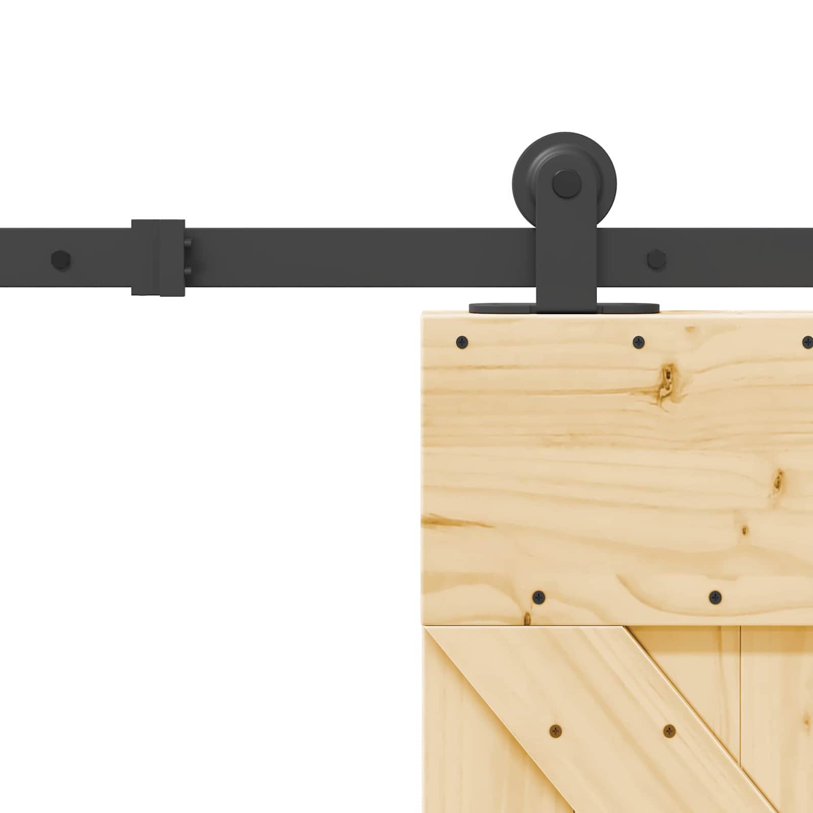 Drsna vrata NARVIK 70 x 210 cm (152,5 cm) Naravna in črna - slika 7