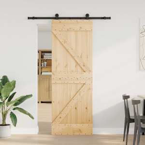 Posuvné dveře NARVIK 70 x 210 cm (152,5 cm) Přirozená a černá