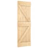 vidaXL Libisev uks NARVIK 70 x 210 cm (152,5 cm) Naturaalne ja must