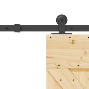 Posuvné dveře NARVIK 85 x 210 cm (152,5 cm) Přirozená a černá - obrázek 7