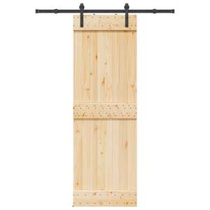 Posuvné dveře NARVIK Přirozená a černá 70 x 210 cm (152,5 cm) - obrázek 4