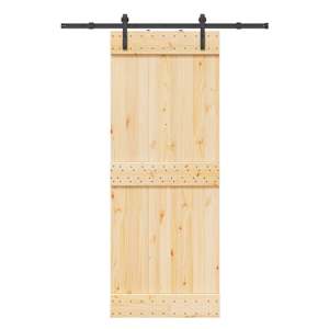 Posuvné dveře NARVIK Přirozená a černá 80 x 210 cm (152,5 cm) - obrázek 4