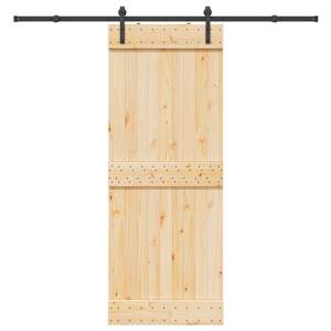 Posuvné dveře NARVIK Přirozená a černá 80 x 210 cm (213,5 cm) - obrázek 4