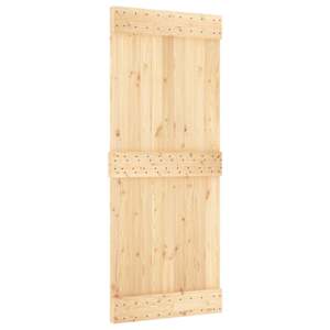vidaXL Libisev uks NARVIK Naturaalne ja must 85 x 210 cm (213,5 cm)