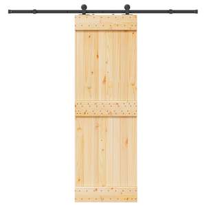 Posuvné dveře NARVIK Přirozená a černá 70 x 210 cm (213,5 cm) - obrázek 4