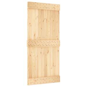 vidaXL Libisev uks NARVIK Naturaalne ja must 100 x 210 cm (213,5 cm)